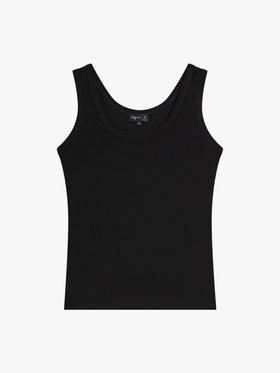 FEMME ウィメンズ ジャージー クレープ タンクトップ "Gaston" ブラック