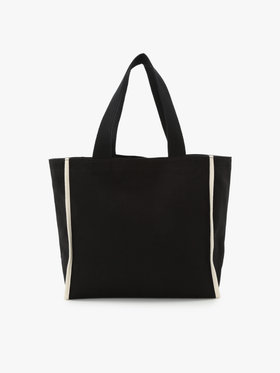 To b. by agnès b. To b. by agnes b.× green label relaxing コットン パイピング トートバッグ ブラック