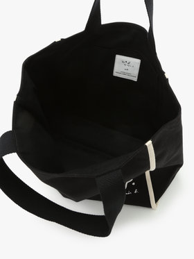 To b. by agnès b. To b. by agnes b.× green label relaxing コットン パイピング トートバッグ ブラック