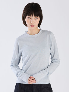 To b. by agnès b. 【Outlet】WW90 TS ラメジャージータートル ライトブルー