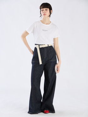 To b. by agnès b. 【Outlet】PARIS TOKYO Tシャツ ホワイト