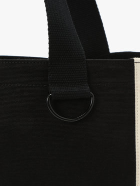 To b. by agnès b. To b. by agnes b.× green label relaxing コットン パイピング トートバッグ ブラック