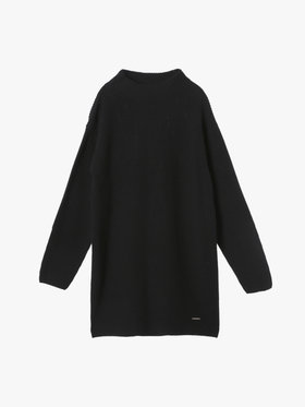 To b. by agnès b. 【Outlet】ボトルネック ニット ワンピース ブラック