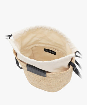 VOYAGE ウィメンズ バッグ＆ウォレット ラフィア スモール ショルダーバッグ YAX08-02 ブラック