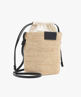 VOYAGE ウィメンズ バッグ＆ウォレット ラフィア スモール ショルダーバッグ YAX08-02 ブラック