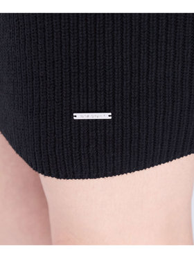 To b. by agnès b. 【Outlet】ボトルネック ニット ワンピース ブラック