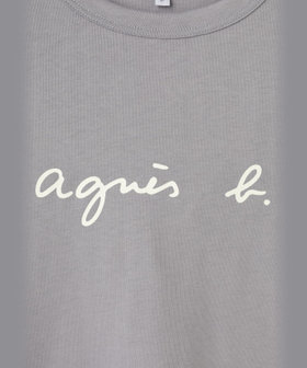 HOMME メンズ メンズ ロゴ プリント 長袖 Tシャツ "New Coulos" グレー系その他
