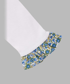 ENFANT ベビー ベビー フラワープリント コットン 長袖 ロンパース ブルー系その他