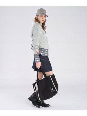 To b. by agnès b. To b. by agnes b.× green label relaxing コットン パイピング トートバッグ ブラック