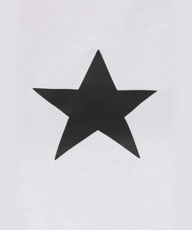 FEMME ウィメンズ アイコニック プリント コットン 半袖 Tシャツ "Etoile" ホワイト