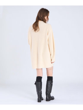 To b. by agnès b. 【Outlet】ボトルネック ニット ワンピース ホワイト