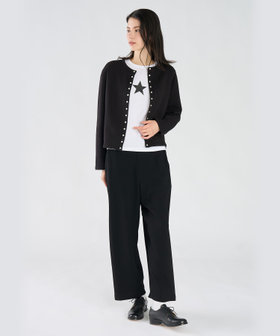 FEMME ウィメンズ アイコニック プリント コットン 半袖 Tシャツ "Etoile" ホワイト