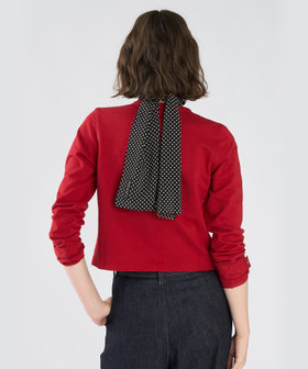 To b. by agnès b. To b. by agnes b.× green label relaxing オーガニックコットン ニュートラディショナルカーディガン レッド