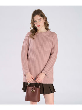 To b. by agnès b. 【Outlet】ラグランスリーブ ニット プルオーバー ピンク