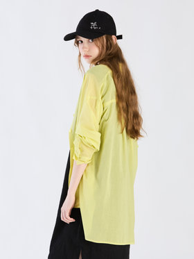 To b. by agnès b. 【Outlet】ロングスリーブボーイズシャツ イエロー