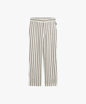HOMME メンズ メンズ ストライプ リネン ワイドパンツ "Julen" ブラウン系その他