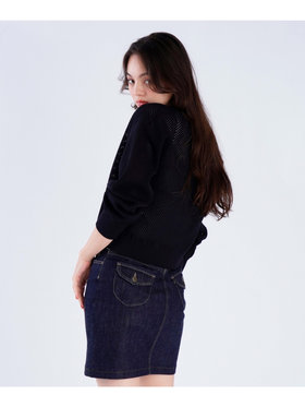 To b. by agnès b. 【Outlet】メッシュ ニット ブルゾン ブラック