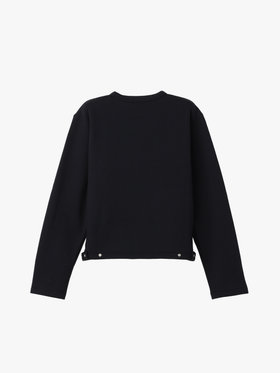 FEMME ウィメンズ コットン メルトン 長袖 カーディガンプレッション "Le Classique" ブルー系その他