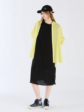 To b. by agnès b. 【Outlet】ロングスリーブボーイズシャツ イエロー