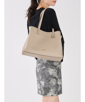 VOYAGE ウィメンズ バッグ＆ウォレット レザー ラージ トートバッグ "Christelle" ABS01-03 ベージュ
