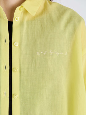 To b. by agnès b. 【Outlet】ロングスリーブボーイズシャツ イエロー