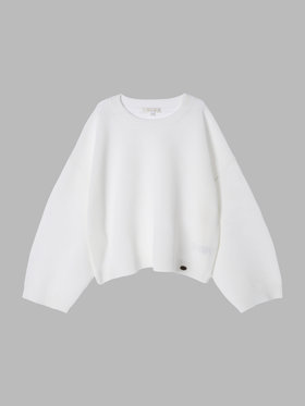 To b. by agnès b. 【Outlet】ライトメッシュニットプルオーバー ホワイト