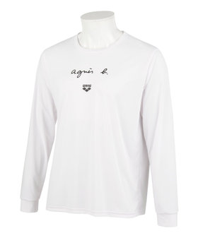 FEMME ウィメンズ 【ユニセックス】JID7 TS ARENA agnes b. x arena ロングスリーブシャツ ホワイト