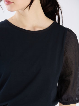 To b. by agnès b. 【Outlet】シアースリーブTシャツ ネイビー