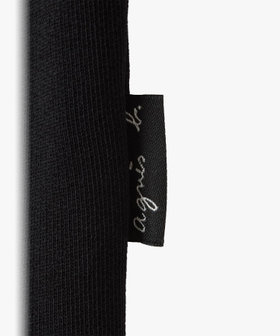 HOMME メンズ メンズ コットン メルトン Vネック 長袖 カーディガンプレッション "Gant" ブラック