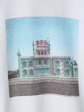 HOMME メンズ メンズ フォトプリント アーティスト 長袖 スウェット ”Francois Prost” ホワイト