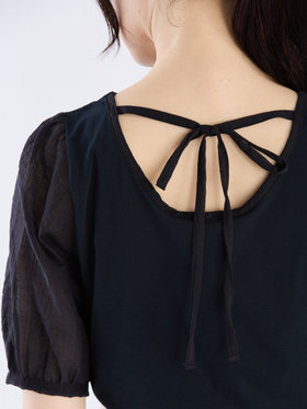 To b. by agnès b. 【Outlet】シアースリーブTシャツ ネイビー