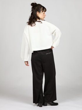 To b. by agnès b. 【Outlet】ライトメッシュニットプルオーバー ホワイト