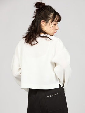 To b. by agnès b. 【Outlet】ライトメッシュニットプルオーバー ホワイト