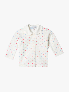 ENFANT ベビー ベビー マルチカラー コットン 長袖 シャツ ホワイト