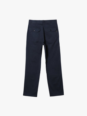 HOMME メンズ メンズ コットン ギャバジン ストレート パンツ ”Antton” ネイビー