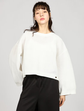 To b. by agnès b. 【Outlet】ライトメッシュニットプルオーバー ホワイト