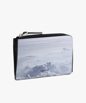 VOYAGE メンズ バッグ＆ウォレット フォトプリント レザー カードケース "Yvon" ZAH04A-04 ブルー