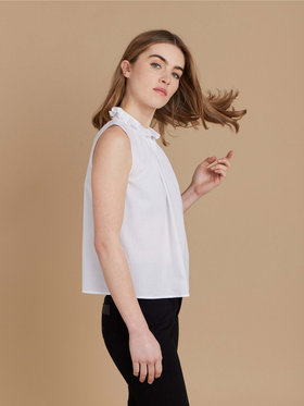 FEMME ウィメンズ 【Outlet】UF95 CHEMISE フリル ブラウス ホワイト