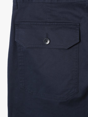 HOMME メンズ メンズ コットン ギャバジン ストレート パンツ ”Antton” ネイビー