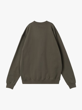HOMME メンズ メンズ "b."ロゴ コットン 長袖 スウェット "Cuppo" グリーン系その他
