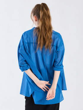 To b. by agnès b. 【Outlet】ロングスリーブボーイズシャツ ブルー