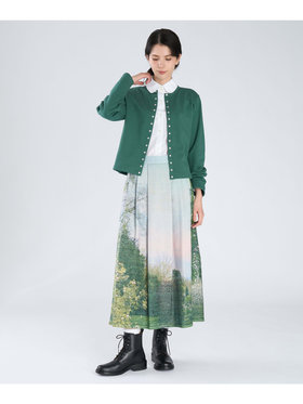 FEMME ウィメンズ コットン 長袖 ブラウス ”Gabrielle” ホワイト