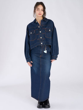 To b. by agnès b. To b. by agnes b. × NEEDBY heritage DENIM LONG SK ネイビー