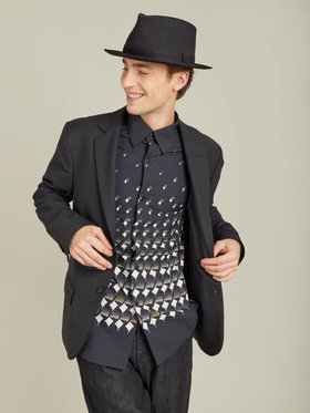 HOMME メンズ 【Outlet】IDO5 CHEMISE シャツ ブラック