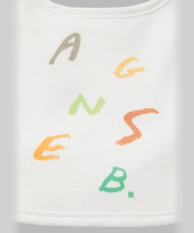 ENFANT ベビー ベビー プリント コットン スタイ agnes b.×mayumi yamase ホワイト