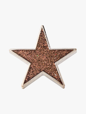 FEMME ウィメンズ スター グリッター ピンバッジ "Estrella" グレー系その他