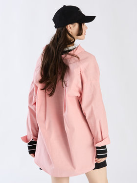 To b. by agnès b. 【Outlet】ロングスリーブボーイズシャツ ピンク