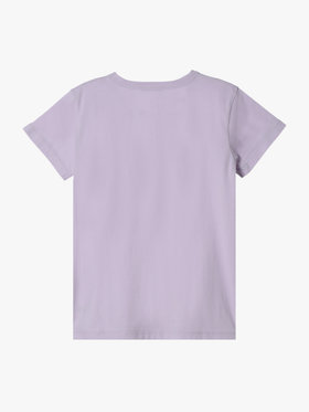 ENFANT ガールズ キッズ ロゴ ハート プリント コットン 半袖 Tシャツ "Pirate" パープル系その他