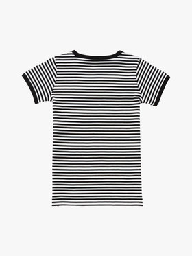 ENFANT ユニセックス キッズ "b."ロゴ コットン ボーダーTシャツ ブラック