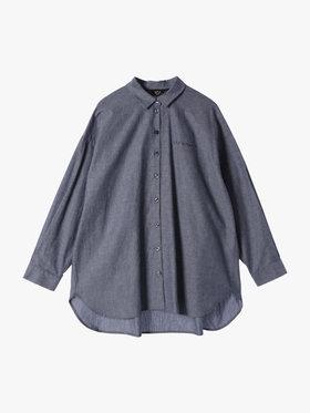 To b. by agnès b. 【Outlet】ロングスリーブボーイズシャツ ネイビー